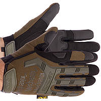 Перчатки тактические с закрытыми пальцами MECHANIX WEAR BC-4698, L Оливковый