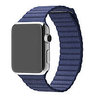 Шкіряний ремінець Leather Loop для Apple Watch (42/44 mm) Midnight Blue