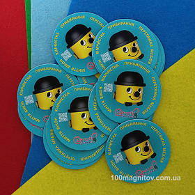 Вінілові магнітики на замовлення. Діаметр 57 мм 1