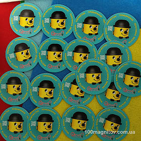 Вінілові магнітики на замовлення. Діаметр 57 мм 2