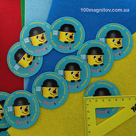 Вінілові магнітики на замовлення. Діаметр 57 мм 5