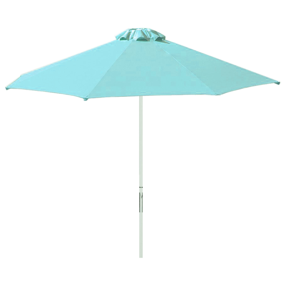 Зонт Kiwi Clips круглый d2 м голубой рама белая - фото 1 - id-p1386698514