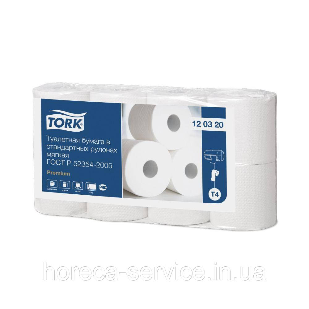 Tork Premium Туалетний папір в рулонах двошаровий 23 м. 8 шт. Т4