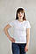Молодіжна жіноча футболка в стилі Casual білого кольору, фото 2