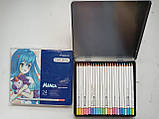 Олівці кольорові пастельні MARCO Chroma(Manga) / 24 кольора /  8550/24TN   (марко односторонні), фото 7