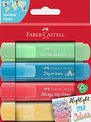 Набір маркерів Faber-Castell TL 46 Pastel, 4 кольори пастельних відтінків, 254625