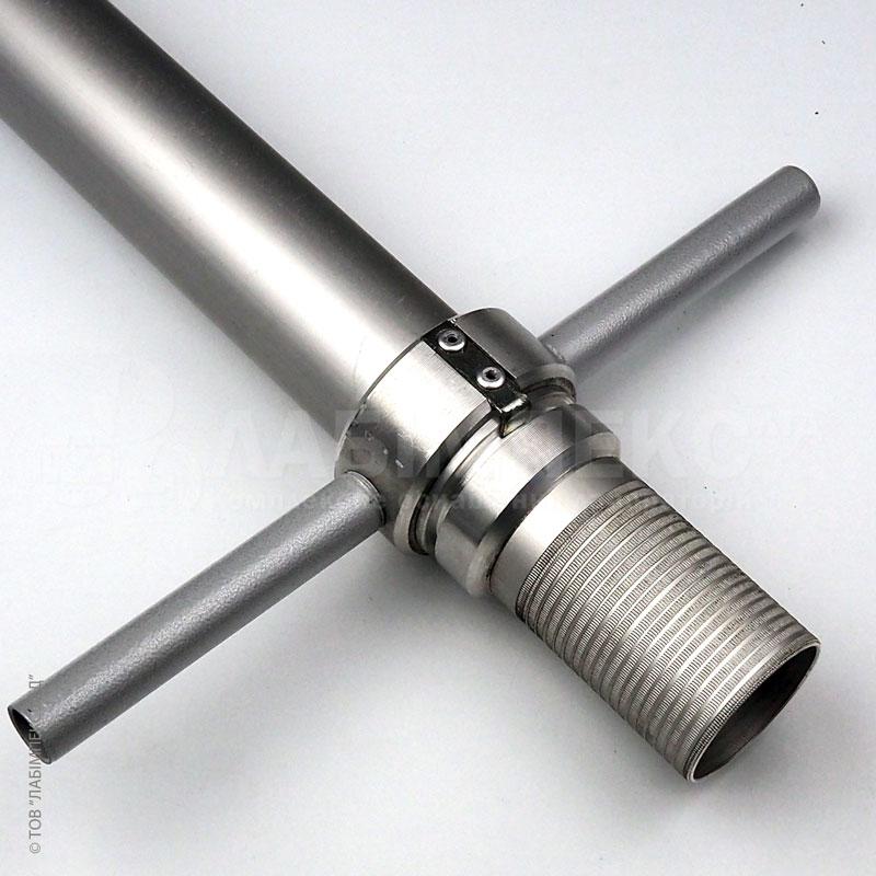 Пробовідбірник для зерна 3 м (Ø 50 мм) н/ж сталь, з ручками, фото 1