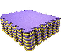 Дитячий теплий килимок - пазли 12 елементів, 1920×1440×10 мм, 2,7м²