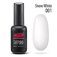 Гель-лак PNB Gel nail polish №001 snow white 8 мл (15045Gu)