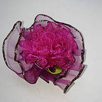 Цветы из органзы для декора Цвет вишневый 50 мм 10 шт