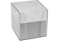 Куб пенал для бумаги 8.5*8.5*80 см пластик прозрачный SK