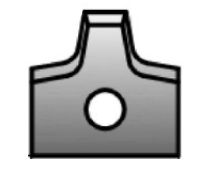 Ножі твердосплавні 12 х 14.7 х 1.5 R3 Brandt F 13