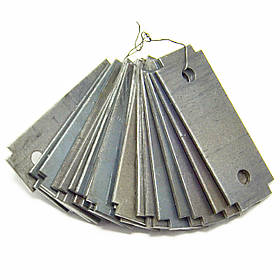 Комплект ножів для зернодробарки Елікор-1,исп-3,исп-5 (95*35 мм)