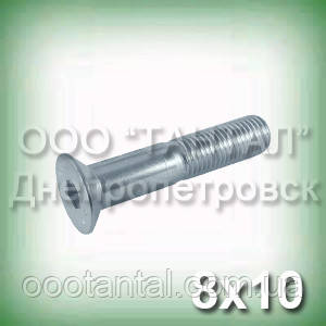 Гвинт М8х10 неіржавкий DIN 7991,ISO 10642 (ГОСТ 17475-80) з потайною головкою під шестигранний ключ, фото 1