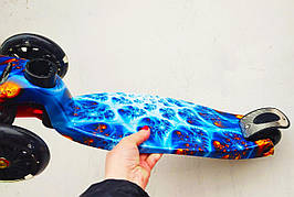 Дитячий триколісний самокат Maxi Best Scooter світяться колеса ⁇ Дитячий триколісний самокат