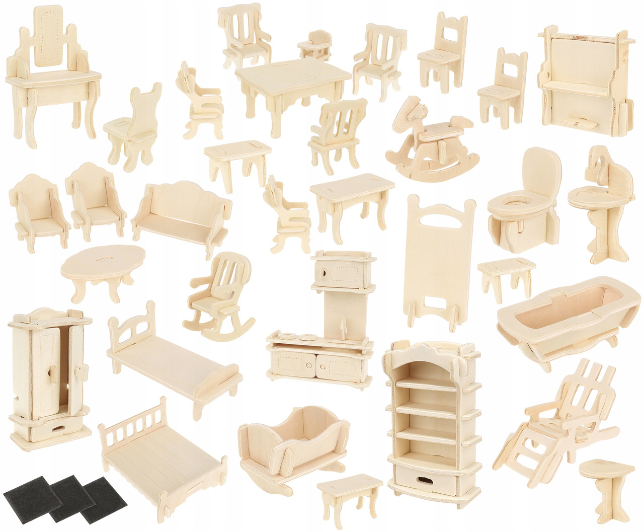 Набір саморобних меблів для LOL DIY для лялькового будинку 34 шт