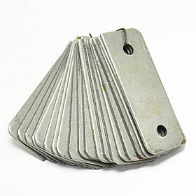 Комплект ножів для зернодробарки Елікор-1,исп-3,исп-5 (95*35 мм, закруглені)