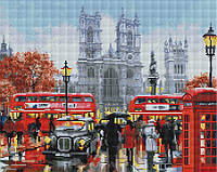 Алмазна мозаїка (вишивка) Дощовий Лондон, 40х50 Brushme (GF2801)