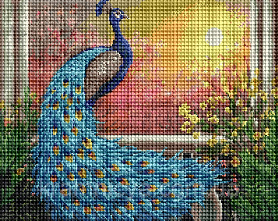 Алмазна мозаїка (вишивка) Царський птах, 40х50 Brushme (GF2842), фото 1
