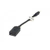 Кабель-переходник PowerPlant mini DisplayPort (Thunderbolt) M DisplayPort F, 0.2 м