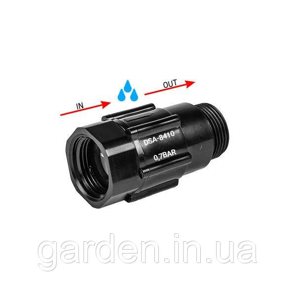 Редуктор тиску до 0,7 Bar, різьба внутрішня – різьба зовнішня 3/4", DSA-8410, фото 1