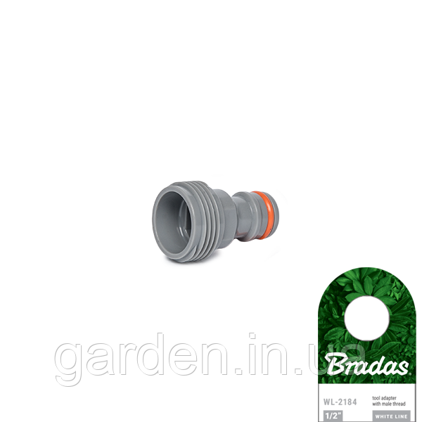 Адаптер із зовнішньою різьбою 1/2", WHITE LINE, WL-2184, фото 1