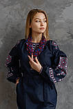 Дизайнерська вишита сукня, арт. 4145джинс, фото 5