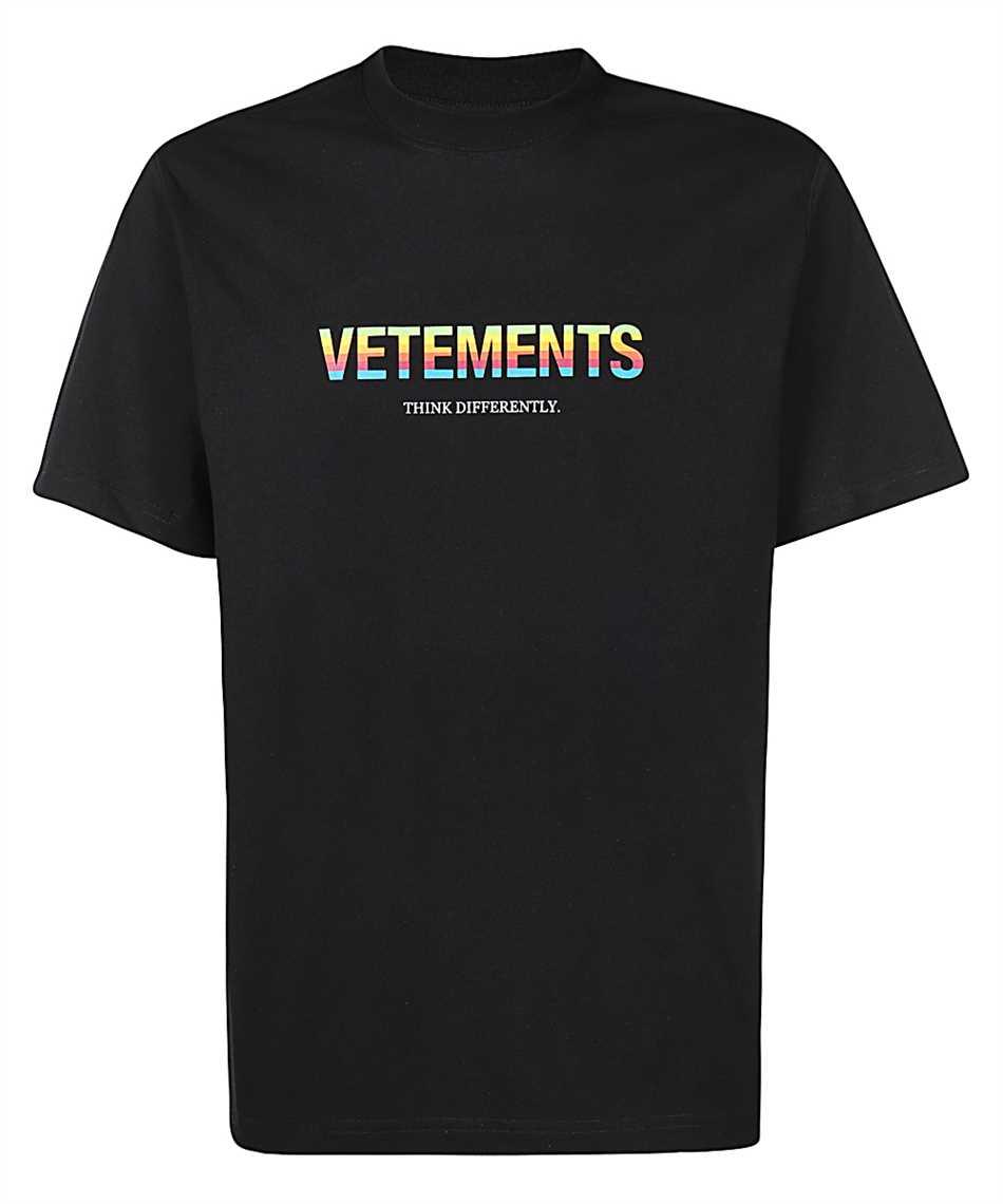 Футболка чорна Vetements Rainbow • Ветеменс футболка чоловіча | жіноча | дитяча XS