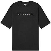 Футболка черная Vetements Friends Black Ветеменс футболка мужская | женская | детская XS