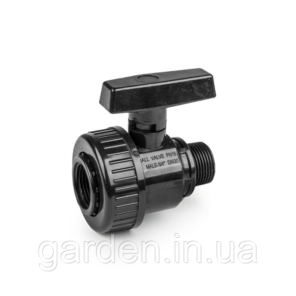 Кран для труб PE РВ 5/4" / РЗ 5/4", PN16, DSRA16VF54M54, фото 1