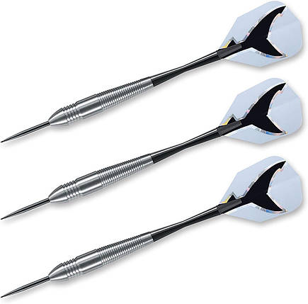 Дротики для гри в дартс з нікелю Silver Shark Англія Harrows, фото 2