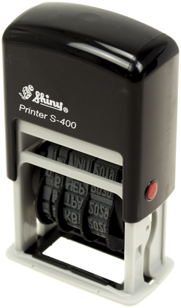 Міні-датер 4мм пласт. Shiny №S-400 укр, фото 1