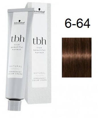 Перманентна фарба для волосся Schwarzkopf TBH Permanent 6-64 W Темний блондин золотистий попелястий 60 мл, фото 2