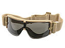 Вентильовані окуляри типу Gogle (набір з 3 лінз) - Tan [P&J], фото 2