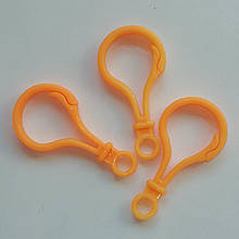 Карабін Пластиковий Заготівля для бізіборда пластмасовий 5 см помаранчевий