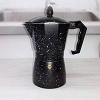 Гейзерна кавоварка на 6 чашок 300 мл із мармуровим покриттям Edenberg EB-3785 Кавоварка на газову плиту