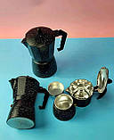 Гейзерна кавоварка на 6 чашок 300 мл із мармуровим покриттям Edenberg EB-3785 Кавоварка на газову плиту, фото 4