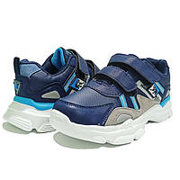 Кроссовки кросівки весенние осенние спортивная обувь для мальчика 87 синий Clibee Клиби р.32-37 Искусственная кожа, 37-23.3см