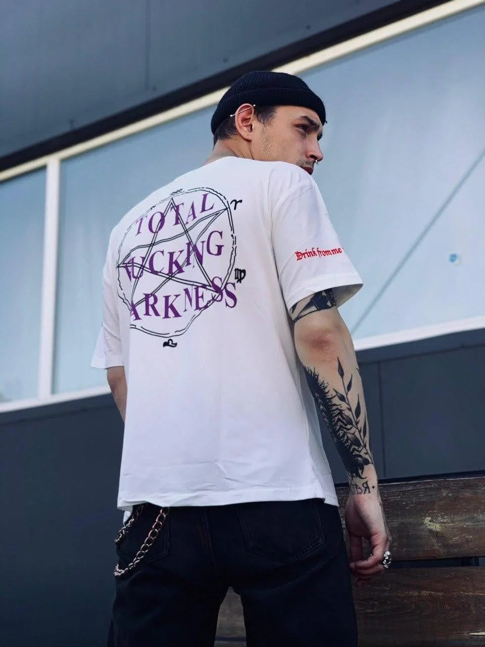 Футболка біла Vetements Darkness • Ветеменс футболка чоловіча | жіноча | дитяча XS, фото 1