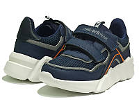 Кроссовки кросівки весенние осенние спортивная обувь для мальчика 4265DB синий Сказка WeeStep. Размеры 32-37 Комбинированный, 35-21.7см
