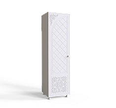 Пенал в спальню з ДСП / МДФ Amelie аляска / білий суперматовий Artinhead