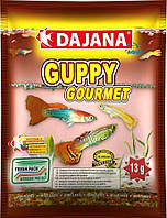 Корм для всех видов гуппи с чесноком в хлопьях Dajana GUPPY GOURMET 80 мл/13 г