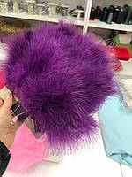 Пероизнанка на ленте тесьма перьевая из перьев 76 цвет фиолетовый