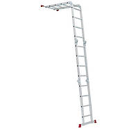 Драбина алюмінієва мультифункціональна трансформер INTERTOOL LT-0029, фото 5
