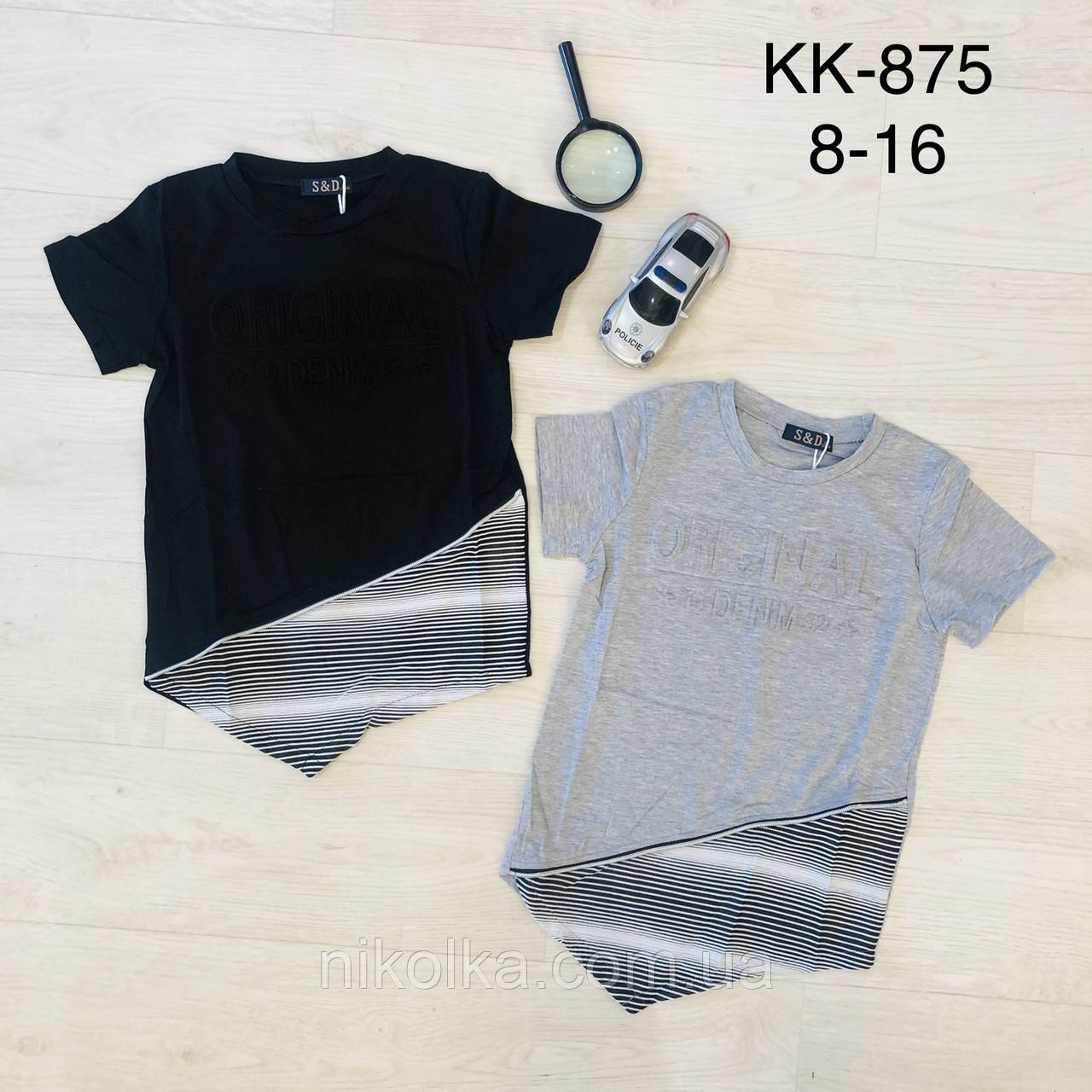 Футболки для хлопчиків оптом, S&D, 8-16 років, арт. KK-875, фото 1