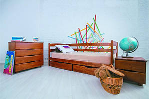 Ліжко односпальне Олімп Маріо з ящиками (80*200)