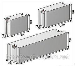 Фундаментные блоки железобетонные ФБС 12-3-6 - фото 1 - id-p138132