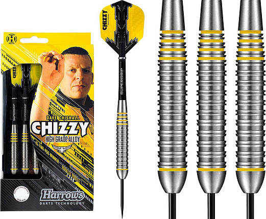 Фірмові дартс, дротики Chizzy Harrows Англія + точилка + запасні хвостовик і оперення, фото 2