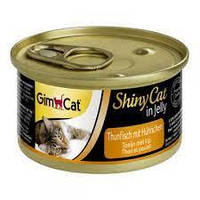 GimCat Shiny Cat, тунец и цыпленком 70гр