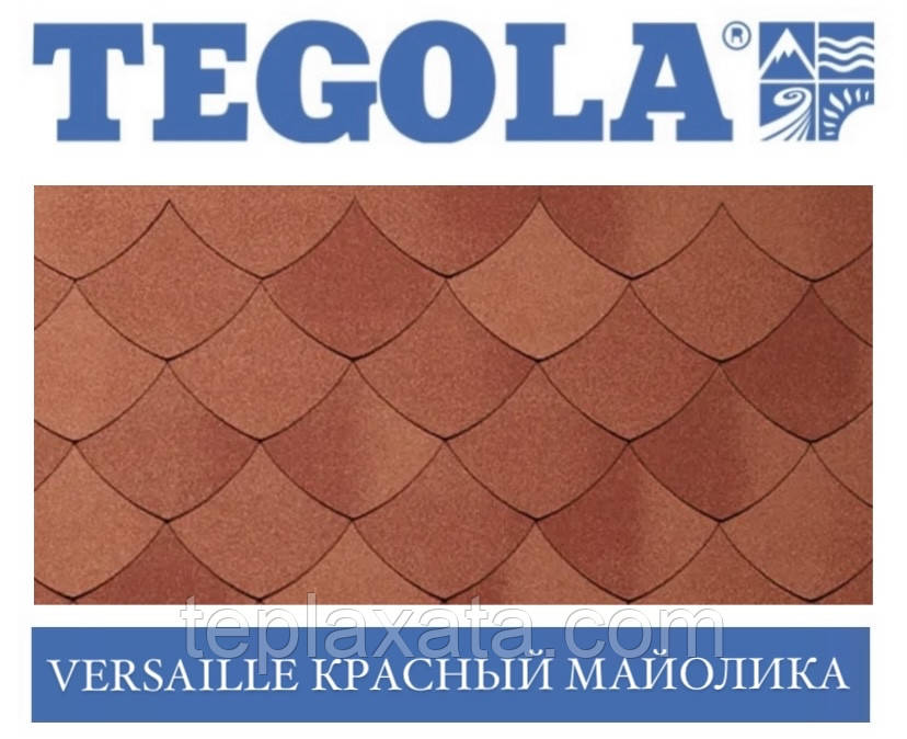 Черепиця TEGOLA (Premium) Versaille Червоний майоліка